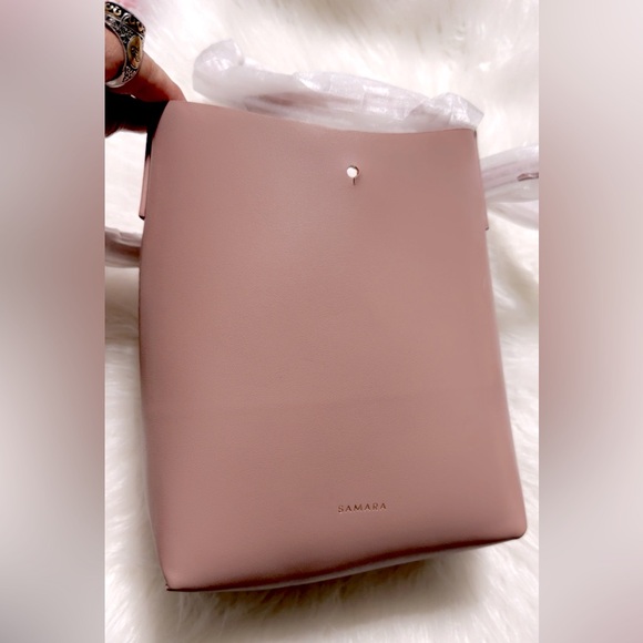 NWOT SAMARA Medium Crossbody Bag Peony/Dirty Pink. 9” X 8” Suede interior - Picture 4 of 11